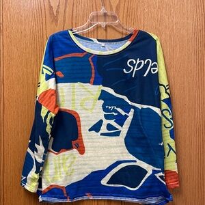 Colorful Abstract Long Sleeve Top